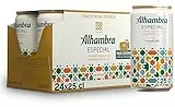 Alhambra Especial, Pack 24 Latas x 25 cl, Cerveza Especial de Fermentación Lenta, 5.4% Volumen Alcohol