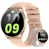Baolubao Reloj Inteligente Mujer, 1,43'' Smartwatch Mujer AMOLED Pantalla Siempre Activa, DIY Esfera Reloj, Monitor Sueño, Pulsómetro, Pulsera para Android iOS