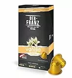 Cápsulas de café compatibles con Nespresso, 1 x 10 Cápsulas, aromatizado con aroma a Vainilla