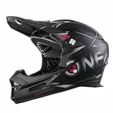 O'NEAL | Casco de Bicicleta de montaña | MTB Downhill | Aberturas de ventilación para Flujo de Aire y refrigeración, Carcasa Exterior de ABS | Casco Fury SYNTHY | Adulto | Negro | Talla L