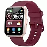 Reloj Inteligente Mujer con Llamadas y Alexa Incorporada,1.8' Smartwatch Mujer con Pulsómetro/sueño/SpO2,WhatsApp Notificaciones,110+ Modos Deportivos,Reloj Deportivo Impermeable IP68 para Android iOS