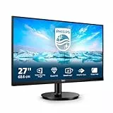 Philips 275V8LA Monitor 27 Pulgadas QHD, 75Hz, VA, 1 ms MPRT, Adaptive Sync., FreeSync, Altavoces (2560x1440, 2X HDMI 1.4, 1x DP 1.2), Negro