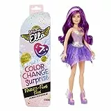 MGA's Dream Ella Hadas Sorpresa Que cambian de Color - Juguete Coleccionable para niños - Muñeca de 29cm con 7 sorpresas - Incluye Peluca, Falda, Botas y más - Edad: 3+ años - Aria, Morado