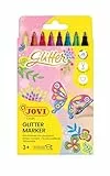 Jovi- Estuche 8 rotuladores Purpurina Glitter, Multicolor (1608G) , color/modelo surtido