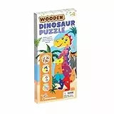 Science4you Puzzle de Madera de Dinosaurios para niños 3+ - Puzzle para niños para Aprender los números, Juguete de Dinosaurios de 11 Piezas, Juguete Educativo para niños de 2, 3 y 4 años.