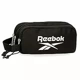 Reebok Boston Estuche Triple Negro 22x10x9 cms Poliéster