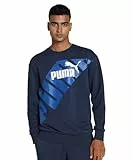 PUMA Power Graphic Crew TR Sudor, Unisex Adulto, Club Navy, S