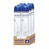 Lactovit Desodorante en Spray Extra Eficaz, Máxima Protección 72 Horas, sin Alcohol ni Irritaciones, Desodorante Invisible, Equilibrio Óptimo entre Eficacia y Cuidado- Pack de 6 x 200 ml