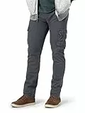 Wrangler Authentics Regular Tapered Cargo Pant Pantalones, Peltre, 32W/32L para Hombre