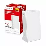 Mercusys MB230-4G, 4G+ Cat6 LTE Router, Banda Dual inalámbrica AC1200Mbps, Router WiFi con SIM, Puerto LAN/WAN, módem SIM 4G, sin configuración, Puertos de Antena externos