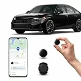 GPS Coche localizador Android, GPS Tracker rastreador magnético Oculto para Coches Sin cuota mensual, Seguimiento en Tiempo Real para niños, Mascotas, Compatible con goo- gle Find My no SIM (1 Negra)