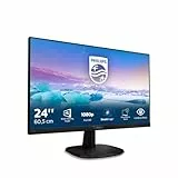 Philips 243V7QJABF Monitor 24 Pulgadas FHD, 75Hz, IPS, 4 ms GtG, Altavoces (1920x1080, 1x HDMI, 1x DP), Negro