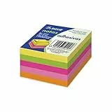 Dohe - Notas Adhesivas Cuadradas (250 uds.) - Tamaño 5x5 cm, 5 Colores: Amarillo, Verde, Rosa, Naranja y Fucsia, Pegado Fácil en Varias Superficies