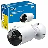 Tapo C410 - Cámara Wi-Fi de Batería para Exterior/Interior, 2K 3MP, 6400mAh, Detección de Personas por IA, Visión Nocturna a Color, No Requiere Hub, Compatible con Panel Solar