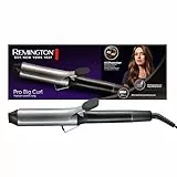 Remington Rizador de Pelo Pro Big Curl, Ondulador de Pelo con Pinza de 38 mm, Rizos Grandes y Ondas Suaves, Cerámica con Titanio, Turmalina, Protección y Brillo, 8 Temperaturas hasta 210°C, CI5538