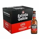 Estrella Galicia Especial - Cerveza Lager Especial, Pack de 12 Botellas x 25 cl, Sabor Ligero y Amargo, Aroma a Lúpulo, 5,5% Volumen de Alcohol
