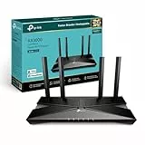 TP-Link Archer AX58 - Router WiFi 6 AX3000, Doble Banda 2.4Ghz/5Ghz,1xWAN/4xLAN Puertp Gigabit, WPA3, OFDMA, WPS, Latencia Ultrabaja, HomeShield, Tecnología OneMesh, Negro