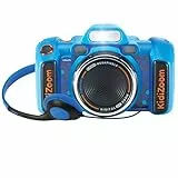 VTech - Kidizoom Duo FX Azul, Cámara de Fotos Infantil, Selfies, Vídeo, Pantalla a Color, Estudio de cómic, Filtros y Efectos Divertidos, Regalo para niños de 4 a 12 años, Contenido en español