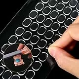 300 Piezas Masilla Adhesiva Transparente, Extraíble Masilla de Pegamento de Gel Puntos Adhesivos de Doble Cara Pegatinas Masilla de Montaje para Póster Colgar en la Pared, 13x8mm