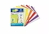 Oxford Strongline, Separadores Archivador 4 anillas A4, Plástico Opaco, 5 Posiciones, 4 Taladros, 5 Colores Vivos