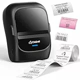 CLABEL Impresora Etiquetas Autoadhesivas, 221B Etiquetadora Bluetooth Termica Portátil, Mini Impresora de Etiquetas Adhesivas Compatible con iOS y Android para la Escuela de la Oficina en Casa