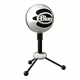 Logitech for Creators Blue Snowball Micrófono de Condensador USB para Grabaciones, Streaming, Podcasting, Gaming, PC, Mac, Patrones de Captación Cardioide y Omnidireccional, Diseño Retro, Color Plata