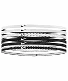 Nike Flex Classic Slim Headbands 6PK Bandas Elásticas Delgadas para Cabello Sport W/B (6 Unidades)