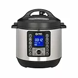 TZS First Austria - Olla a presión eléctrica 6L - 12 programas automáticos - Multicooker 1000W como arrocera, vapor, Crock Pot, etc. - Olla a presión eléctrica Multivarka con libro de recetas