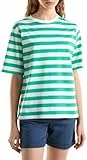 United Colors of Benetton T-Shirt 34kud107e Camiseta, Verde, XS Mujeres