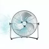 Cecotec Ventilador Industrial EnergySilence 5000 Pro. 120 W, 3 Aspas Metálicas de 20' (51 cm), Motor de Cobre, 3 Velocidades, Inclinación Ajustable, Acabado Cromado