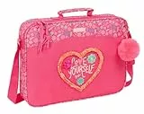 Safta M385 642529385, Feeling-Cartera Extraescolares, Maletín Portatodo, Bandolera, Cómoda y Versátil, Calidad y Resistencia, 38x6x28 cm, Color Unisex niños, Multicolor, M