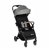 Bebeconfort Sunlite, Silla paseo bebé, 0-4 años(máx. 22kg), Silla de paseo ligera (7,2kg), Posición tumbada, Plegado automático y compacto, Reclinado con 1 mano, Gran Cesta (5 kg), Tinted Grey