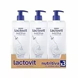 Lactovit Lactourea Leche Corporal Nutritiva para Pieles Normales y Seca, con ProLactic10, Hidrata la Piel Intensamente y Propociona Suavidad, Absorción Inmediata - Pack de 3 x 400 ml