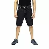 Diesel D-Willoh Calzoncini Shorts de Mezclilla Negros de Ajuste Regular