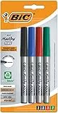 BIC Marking Fine ECOlutions marcadores permanentes punta fina - colores Surtidos, Blíster de 4 unidades