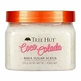 Tree Hut - Exfoliante Corporal de Azúcar - Coco Colada - Bote 510 g - Contiene Piña y Manteca de Karité - Ayuda a Restaurar el Brillo de la Piel - Nutre en Profundidad y Suaviza la Piel Seca