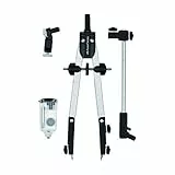 Faber-Castell 32724-3A - Compás de Ajuste Rápido con Adaptador Universal - Alargadera y Accesorios.