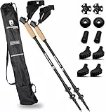 ALPIN LOACKER Bastones Ligeros de Marcha nórdica para Hombre y Mujer, ergonómicos y ultraligeros, telescópicos para Marcha nórdica