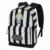 Bitelchús/Beetlejuice Stripes-Mochila HS Fan 2.2, Blanco, 31 x 44 cm, Capacidad 24 L