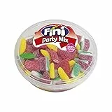 Fini Party Mix | Surtido de Gominolas de Sandía, Regaliz, Ladrillo, Plátano - Tarro 450 gr - El embalaje puede variar