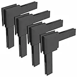 Windhager Juego de Conectores de Esquina para mosquitera, Marco Tensor para Ventanas y Puertas de plástico, Antracita