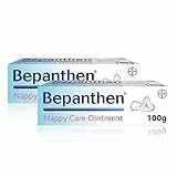 Pomada Bepanthen para el cuidado de la piel al llevar pañales, 200 g (2 x 100 g)