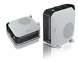 SOGO Calefactor Bajo Consumo - Calefactor Baño Compacto con 2 Niveles de Calor 1000W/2000W - Calefactor Eléctrico Portátil con Protección Sobrecarga y Asa - Ideal para Hogar, Cocina y Comedor