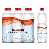 by Amazon Agua Mineral Natural Con Gas, 6x500ml