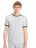 Tommy Hilfiger Hombre Camiseta Manga Corta Cuello Redondo, Gris (Grey Heather), S