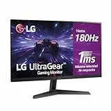 LG 27GS60F-B - Monitor Gaming Ultragear, 27', Full HD 1080p, (1920x1080), AMD FreeSync, Compatible con NVIDIA G-Sync, 180Hz, 1ms, 16:9, Panel IPS, Negro