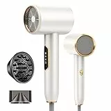 Secador de Pelo Profesional Iónico 2400W, Secadores de Pelo Iónico Real, Hair Dryer 3 Temperaturas 2 Velocidades, Secador Ionico con Concentrador y Difusor