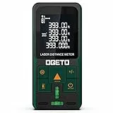Medidor Láser 120M,OGETO Medidor de Distancia Láser Dispositivo con Sensor de ángulo Electrónico Herramienta de Medición Digital Portátil Buscador de Rango con Niveles de Burbuja