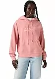 Levi's Mujer Sudadera con Capucha Graphic Heritage Hoodie Satin Script Blush Pinks S