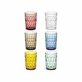 Guzzini - Vanity, Juego de 6 vasos altos, Bio-based SAN y Bio-based SMMA - ARIA